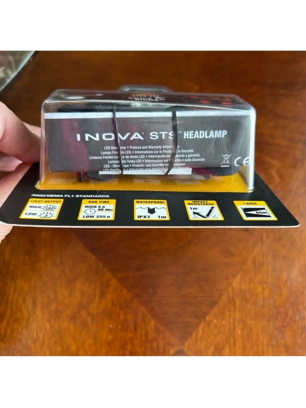 NEW INOVA STS Headlamp Charcoal HLSA 09-R7 sealed Max Output 142 Lumens 5 modes